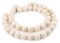 The Bead Chest Cream Unwaxed Natural Wood Beads (20mm), Great for Essential Oils, Diffuser Jewelry, and Dyeing